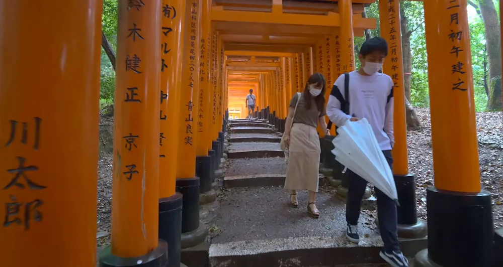 Rainy Walk in Kyoto Fushimi Inari Shrine